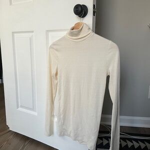 Madewell Cream Ribbed Turtleneck